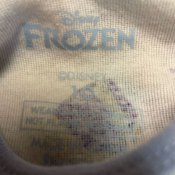 New Girls 2 pc set Disney Elsa and Anna pajamas size 10 - Picture 4 of 6